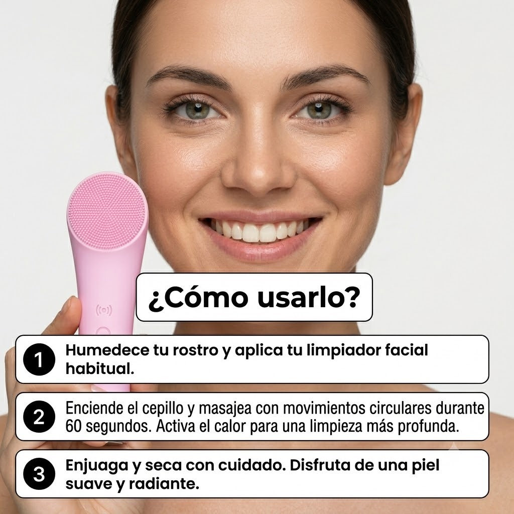 Cepillo Limpiador Facial con Calor Brilla™