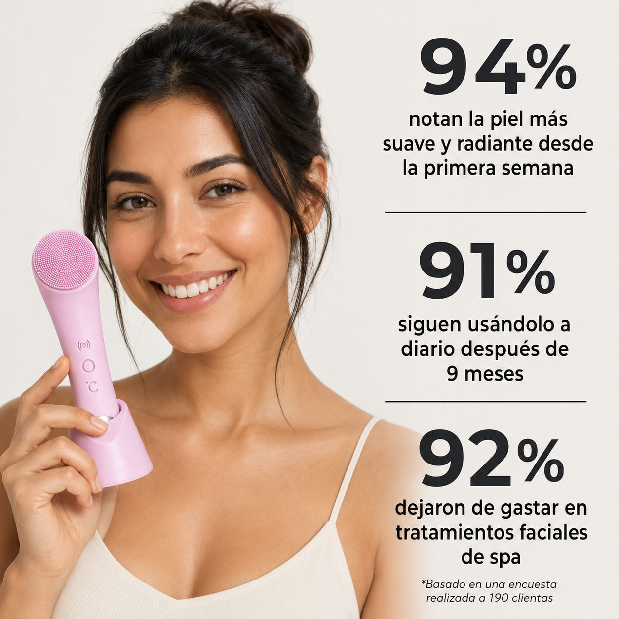 Cepillo Limpiador Facial con Calor Brilla™